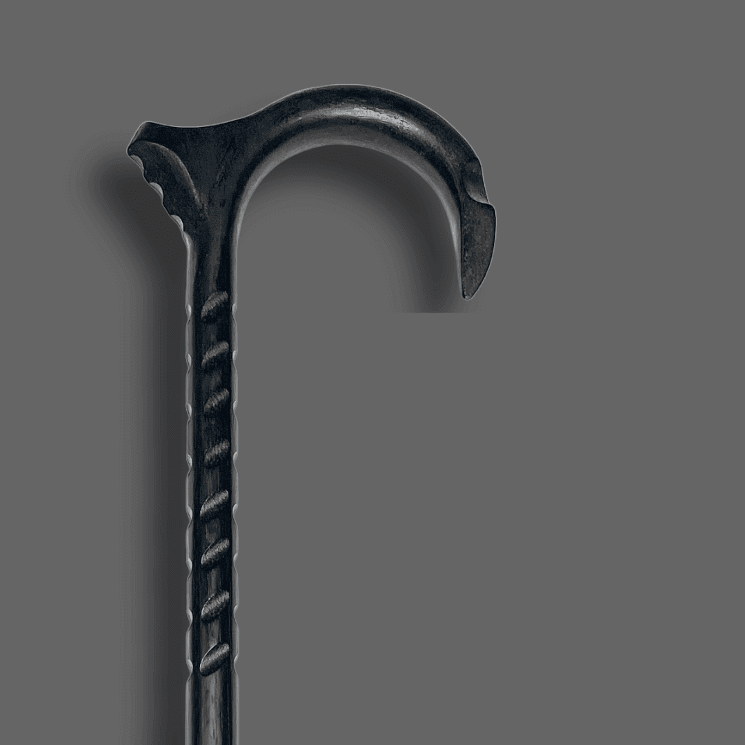 The Midnight Derby — Ebonized Hardwood · Derby Handle